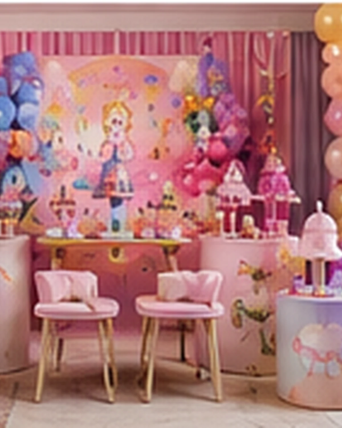 Decoración infantil completa con telas sublimadas y soportes eGraphics
